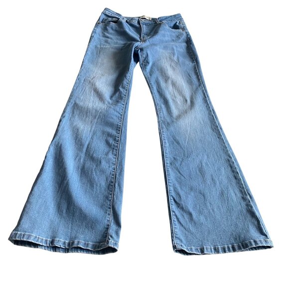 Hammer Jeans Light Wash Blue Denim Bootcut Jeans Sz 9‎ Y2K Retro Boho - Picture 1 of 11